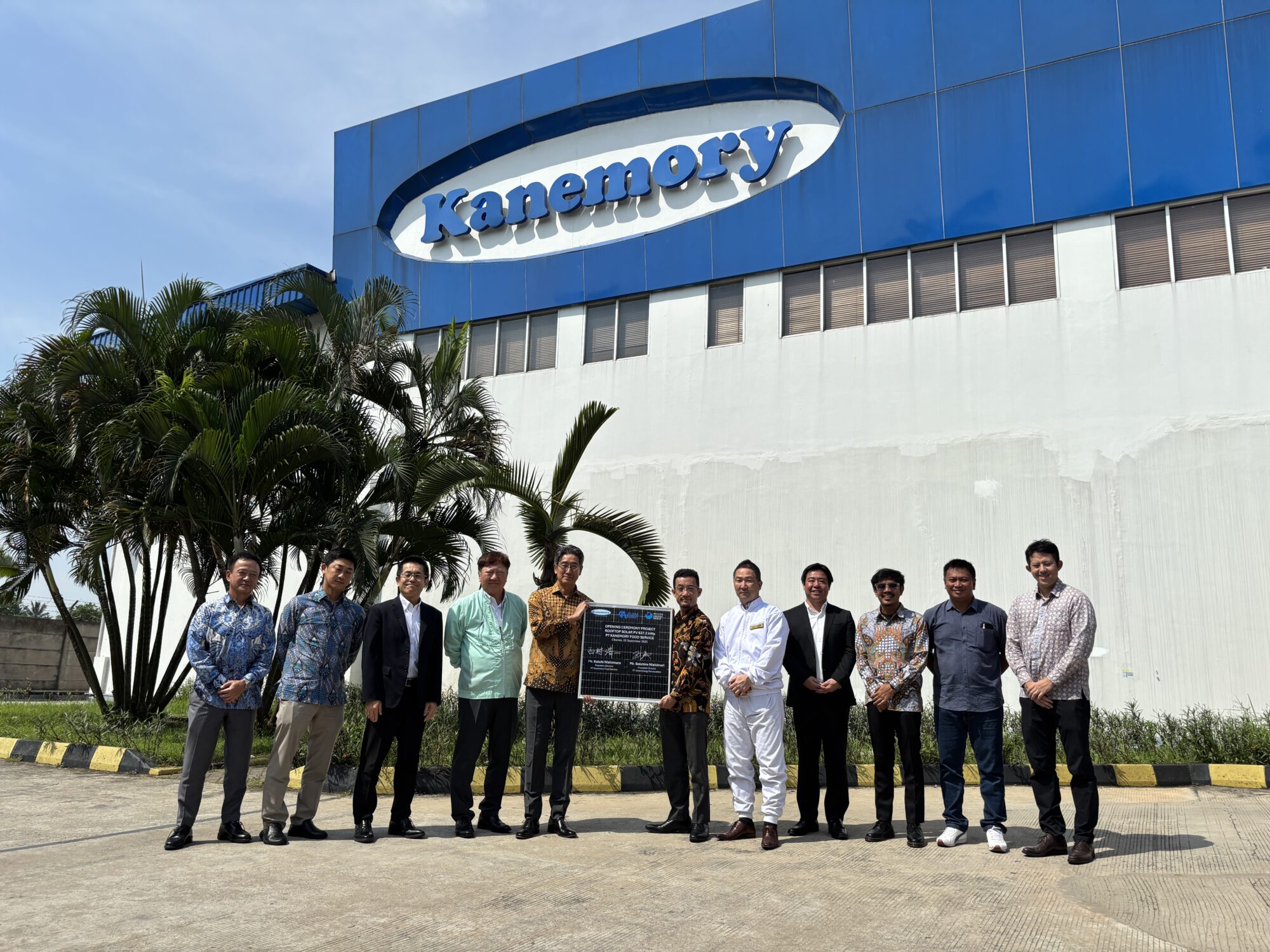 Alamport via Alam Energy completed installation of 637kWp rooftop solar power plant for PT Kanemory Food Service